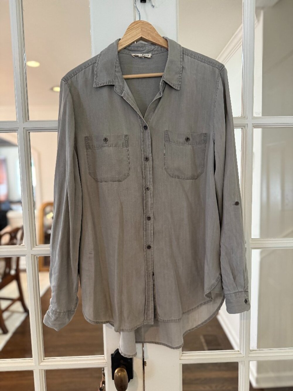 Jane and Delancey Chambray oversized shirt M